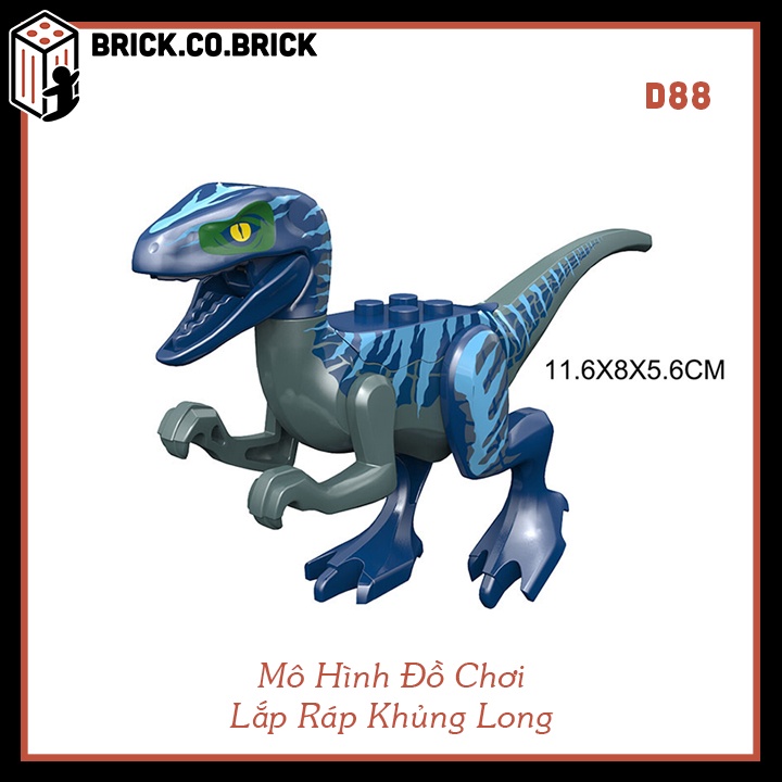 Đồ Chơi Mô Hình Lắp Ráp Khủng Long Nhiều Màu Sắc Cho Bé Dinosaur World T Rex D88-D93