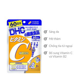 Viên uống Vitamin C DHC 60 ngày Nhật Bản Denostore, bổ sung Vitamin C  tăng sức đề kháng