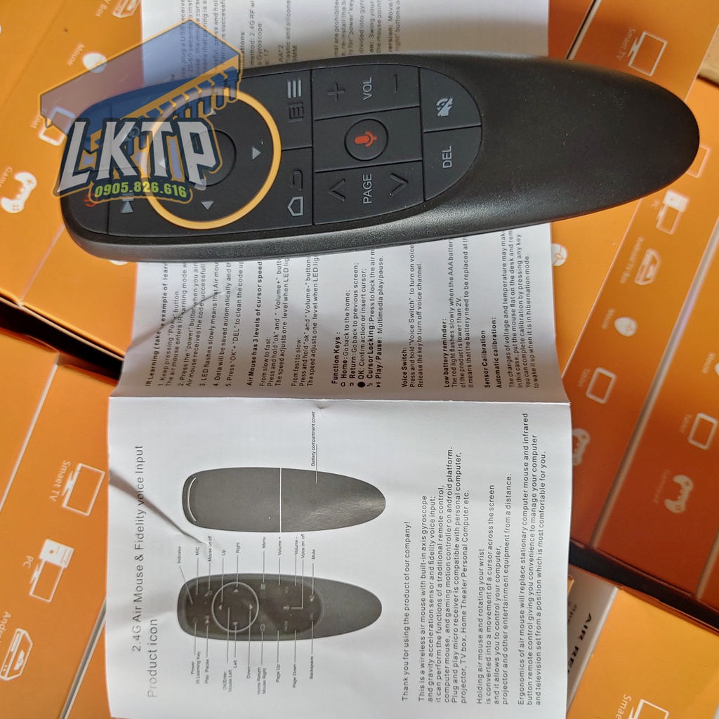 Điều khiển Chuột bay tìm kiếm giọng nói Air Mouse Remote Voice G10S loại 1