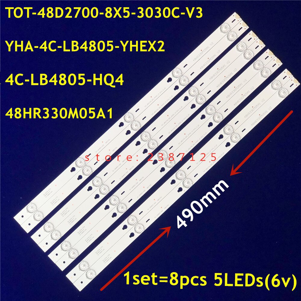 TCL L48Z1 - Bộ 8 thanh 5 led cho tivi TCL và các dòng tương tự