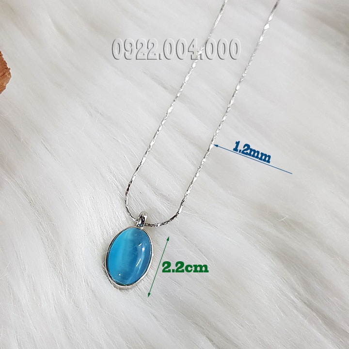 Dây chuyền mặt đá xanh MZ1816.