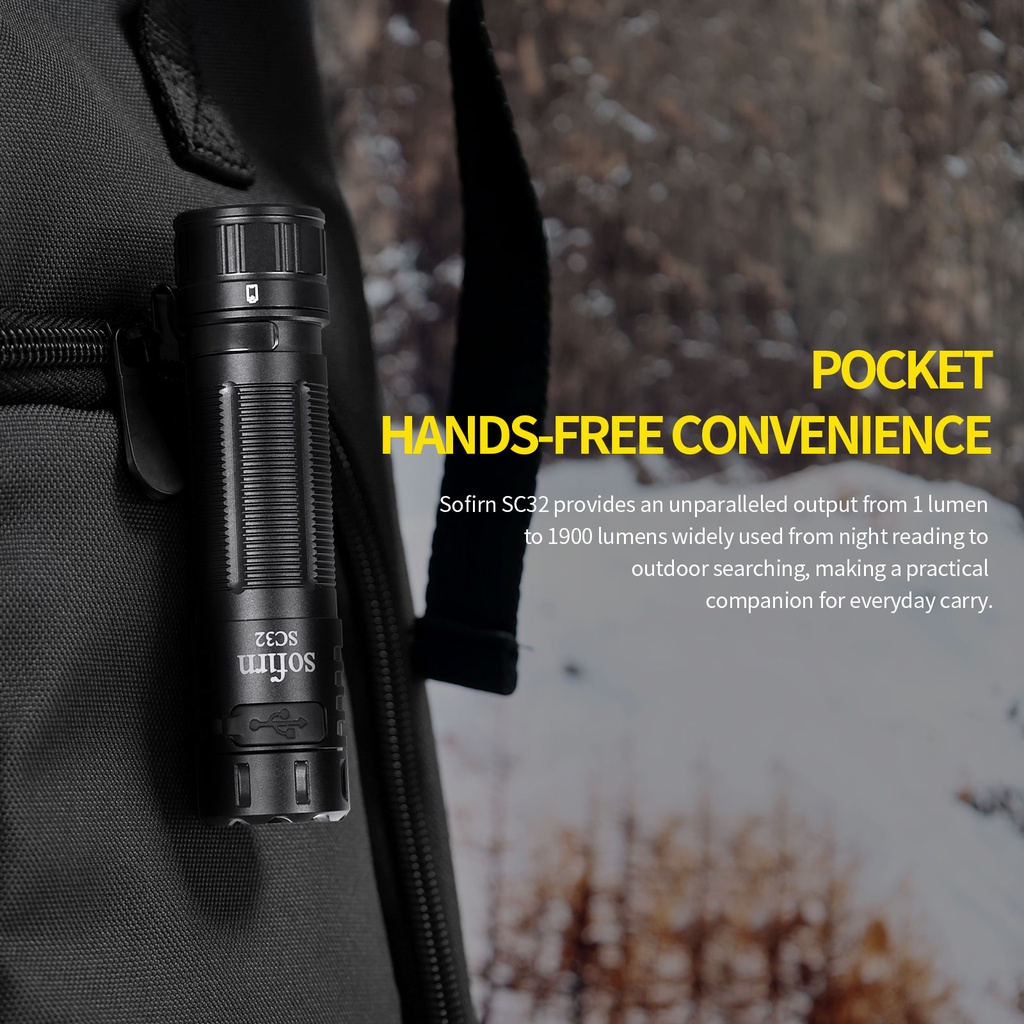 Đèn Pin mini Bỏ Túi Tiện Lợi sc32 2000 lumen