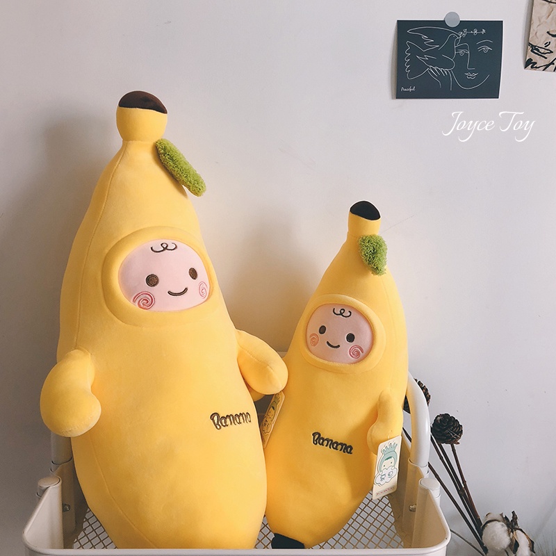 ✨120cm Cute Fruits Banana Plush Stuffed Toys Soft Banana Pillow Cushion for Home Bed Decor Funny Baby Kids Birthday Gifts