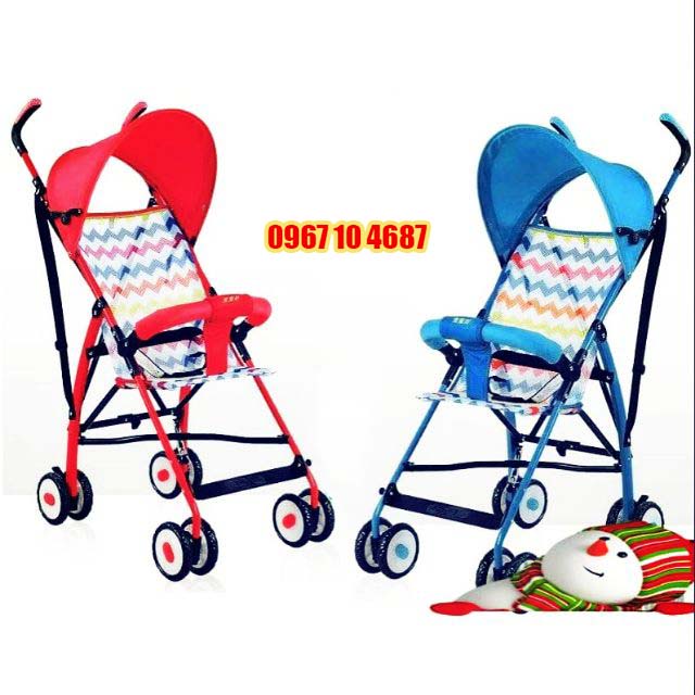 Xe đẩy đi dạo lưới cho bé gấp siêu gọn như cây dù Baobaohao 605A