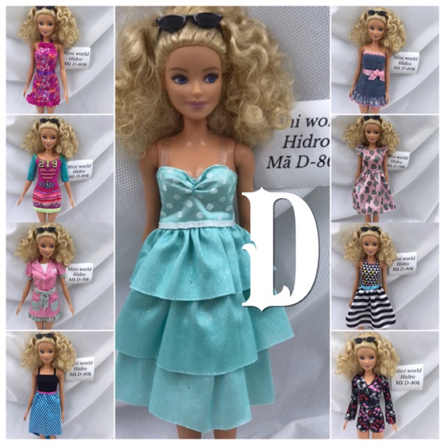 Đồ búp bê Barbie chính hãng. Mã váy Barbie D