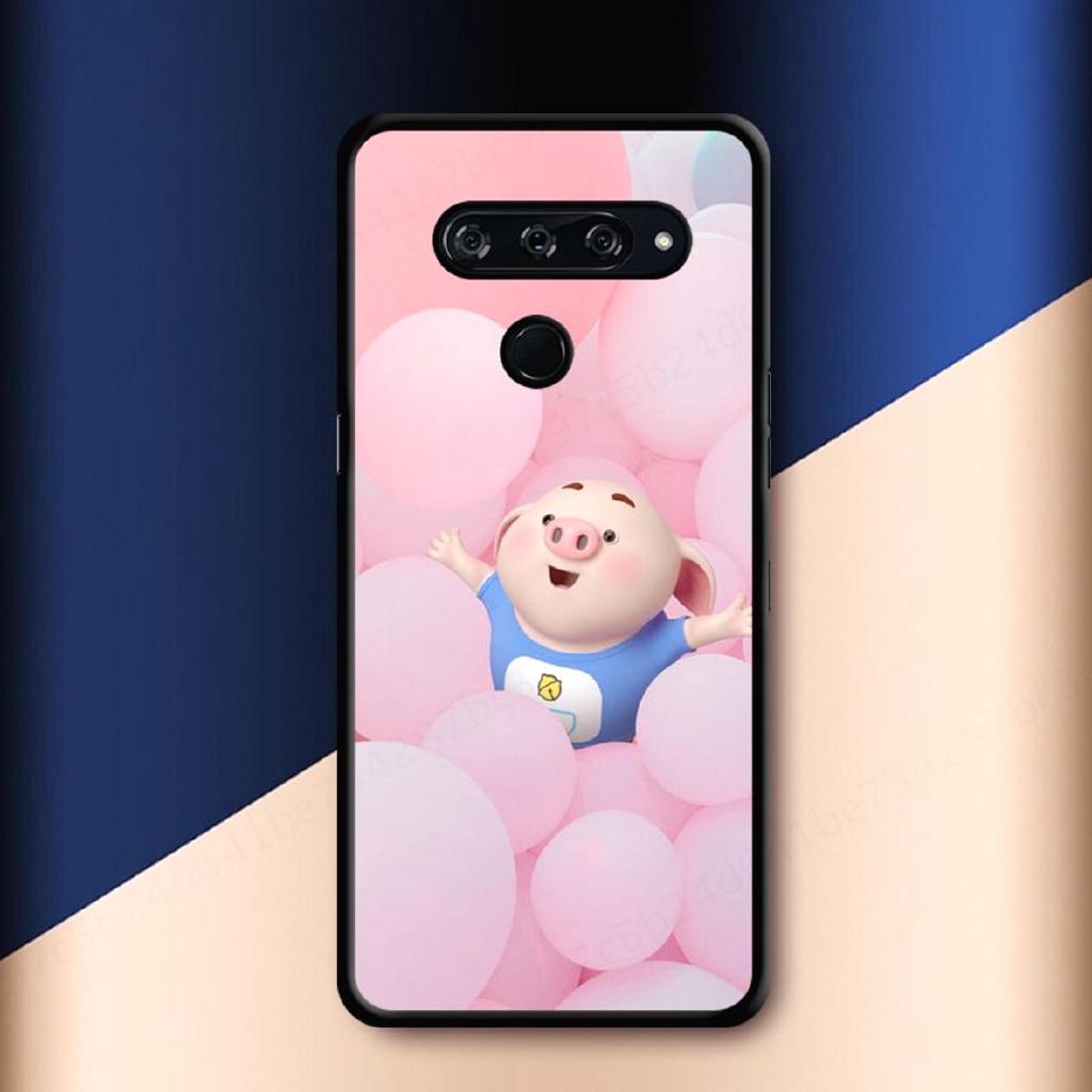 Ốp điện thoại TPU PC in hình chú heo đáng yêu dành cho LG G5 G7 V30 K10 K20 G6 V40 V50/X Power 2/V40 ThinQ/Stylus 2