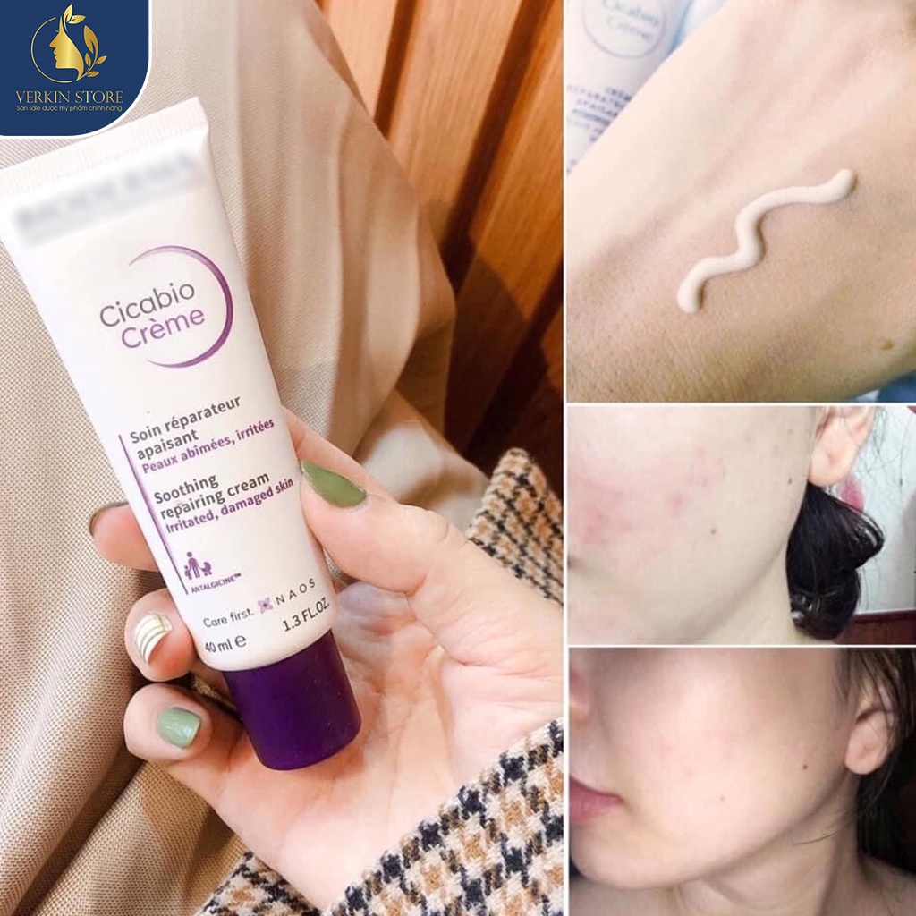 Kem dưỡng ẩm phục hồi da Bioderma Cicabio Creme 40ml  - Verkin Store