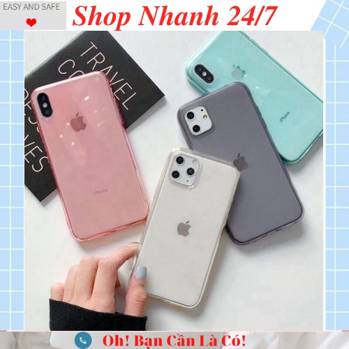 Ốp iphone - Ốp Lưng Pastel Trong Suốt Cao Cấp  iphone 6/6plus/6s/6s plus/6/7/7plus/8/8plus/x/xs/xs max/11/11pro/11promax