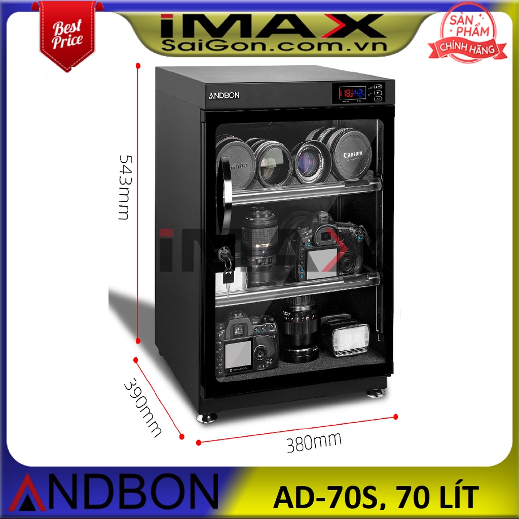Tủ chống ẩm Andbon AD-70S, 70 lít