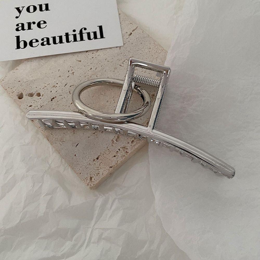 Kẹp Tóc Kim Loại Màu Sắc Tinh Khiết Phong Cách Hàn Quốc