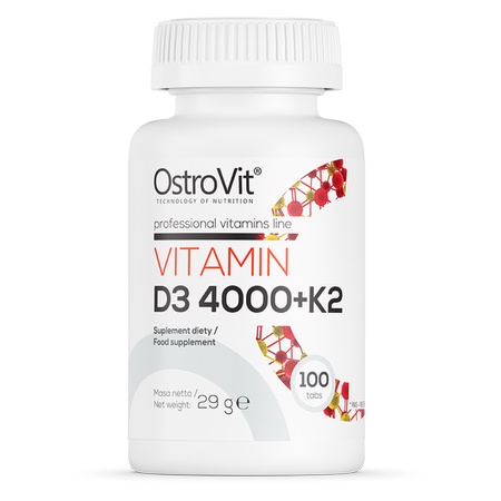 OstroVit Vitamin D3 4000 + K2 100 viên
