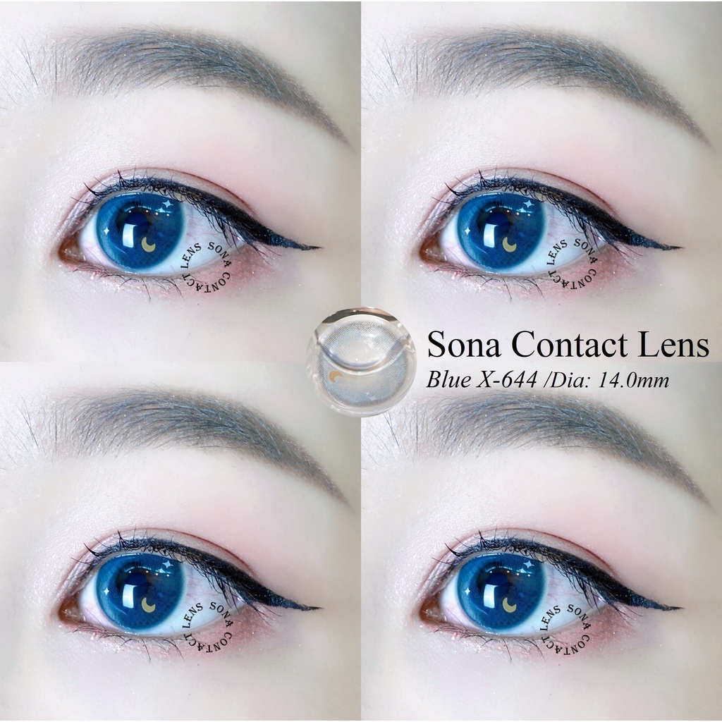 Lens BLUE X-644 (kính áp tròng Sona Hàn Quốc)