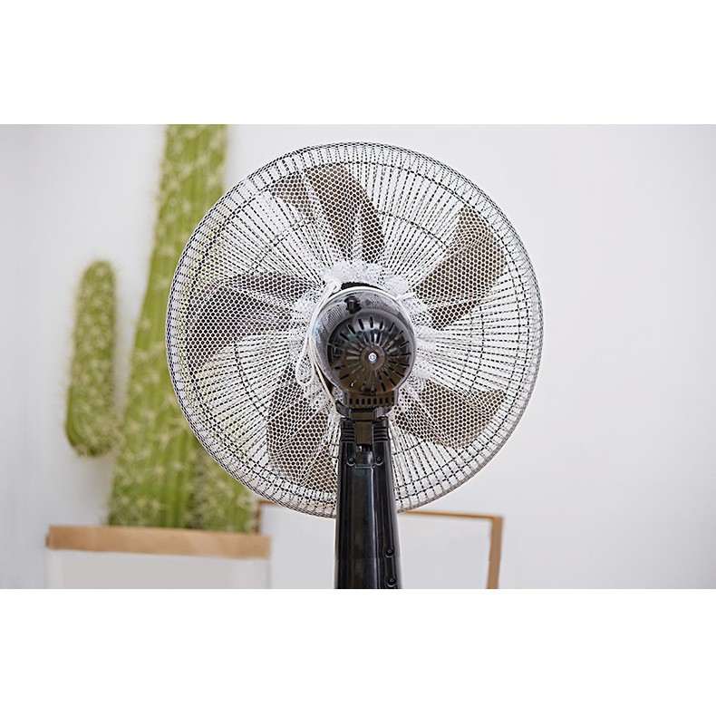 Lưới bọc quạt họa tiết size cỡ lớn an toàn cho bé đường kính tối đa 50cm có dây rút