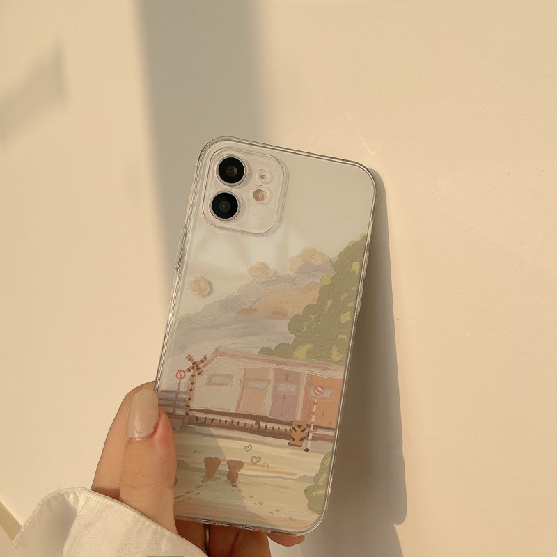 𝐂𝐨́ 𝐬𝐚̆̃𝐧 𝐜𝐡𝐨 𝐢𝐏𝐡𝐨𝐧𝐞 𝟏𝟐 Ốp lưng cho iphone, ốp vintage silicon trong dẻo lộ màu máy