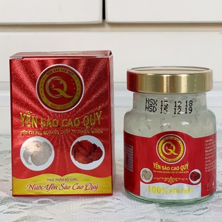 Yến hũ chưng thành phần 25% yến nguyên chất lọ 70ml - Yến Sào Cao Quý