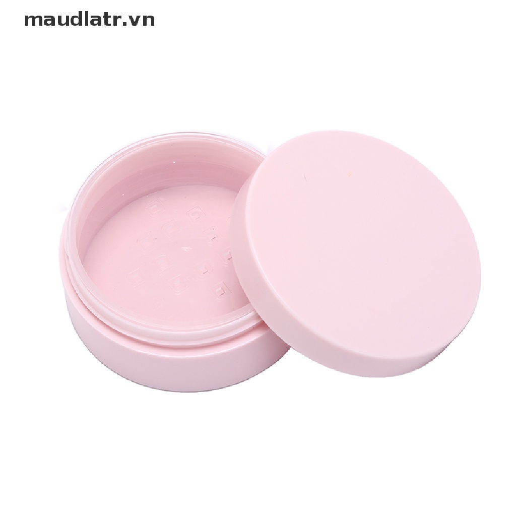 【MM】 1x 5g plastic empty loose powder pot with sieve cosmetic makeup jar container .