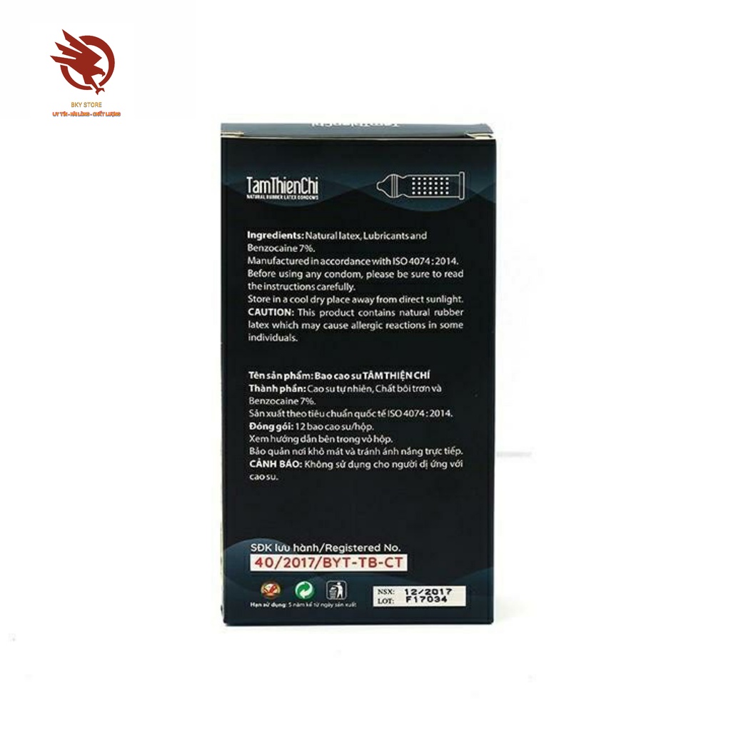 Bao cao su Tâm Thiện Chí Four In Love 4in1, Siêu mỏng cao cấp, có Gân gai, kéo dài thời gian, hộp 12 cái