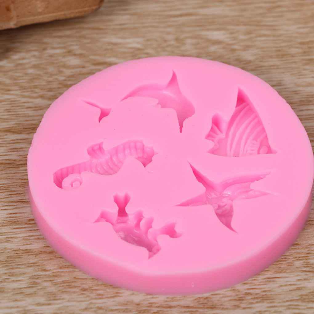 Khuôn Silicone Làm Bánh Hình Cá Ngựa, Cá Ngựa, Xà Phòng, Thạch Rau Câu