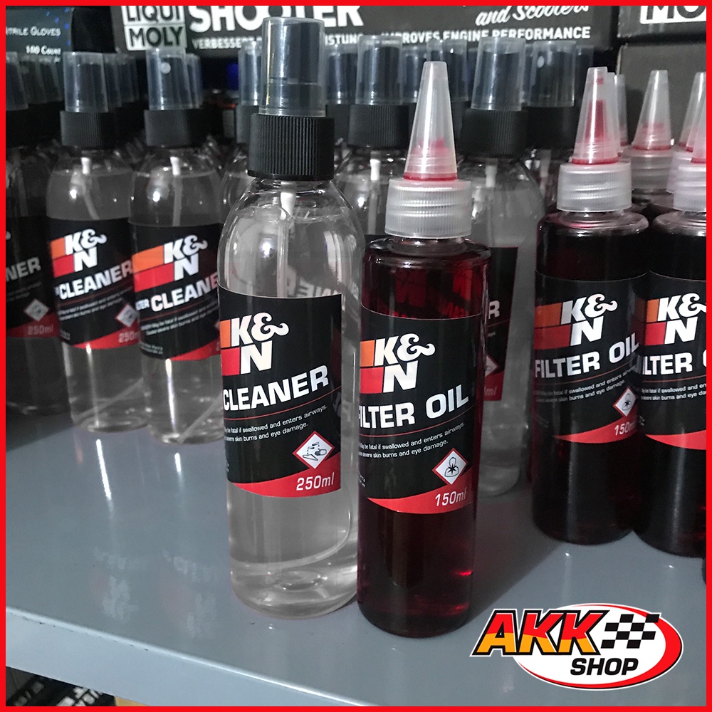 K&N Vệ Sinh Lọc Gió Chiết Lẻ - Dầu Dưỡng 150ml - Vệ Sinh 250ml