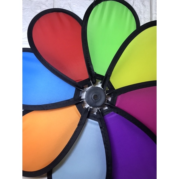 Chong chóng cầu vồng 30cm 8 cánh , Shop tặng kèm chong chóng nhỏ.