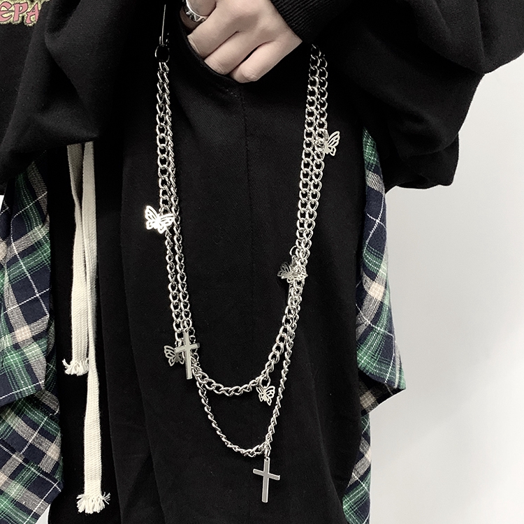 Dây Chuyền Mặt Hình Bướm Và Thánh Giá Độc Đáo