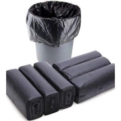 Set 3 cuộn túi nilon đựng rác tự phân hủy bảo vệ môi trường (1kg bịch 3 cuộn)