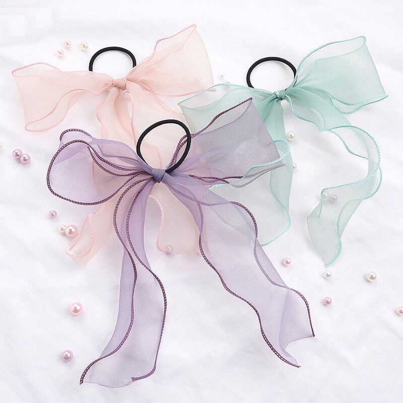 2m dây ruybang voan viền bèo 5.5cm