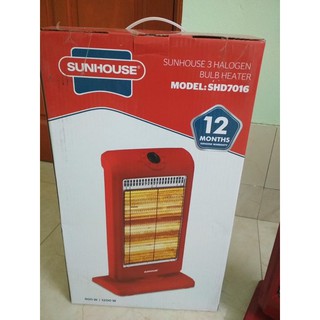 quạt sưởi sunhouse 3 halogen