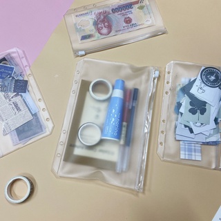 Túi zip sổ còng sổ planner khổ B5/A5/A6 T11
