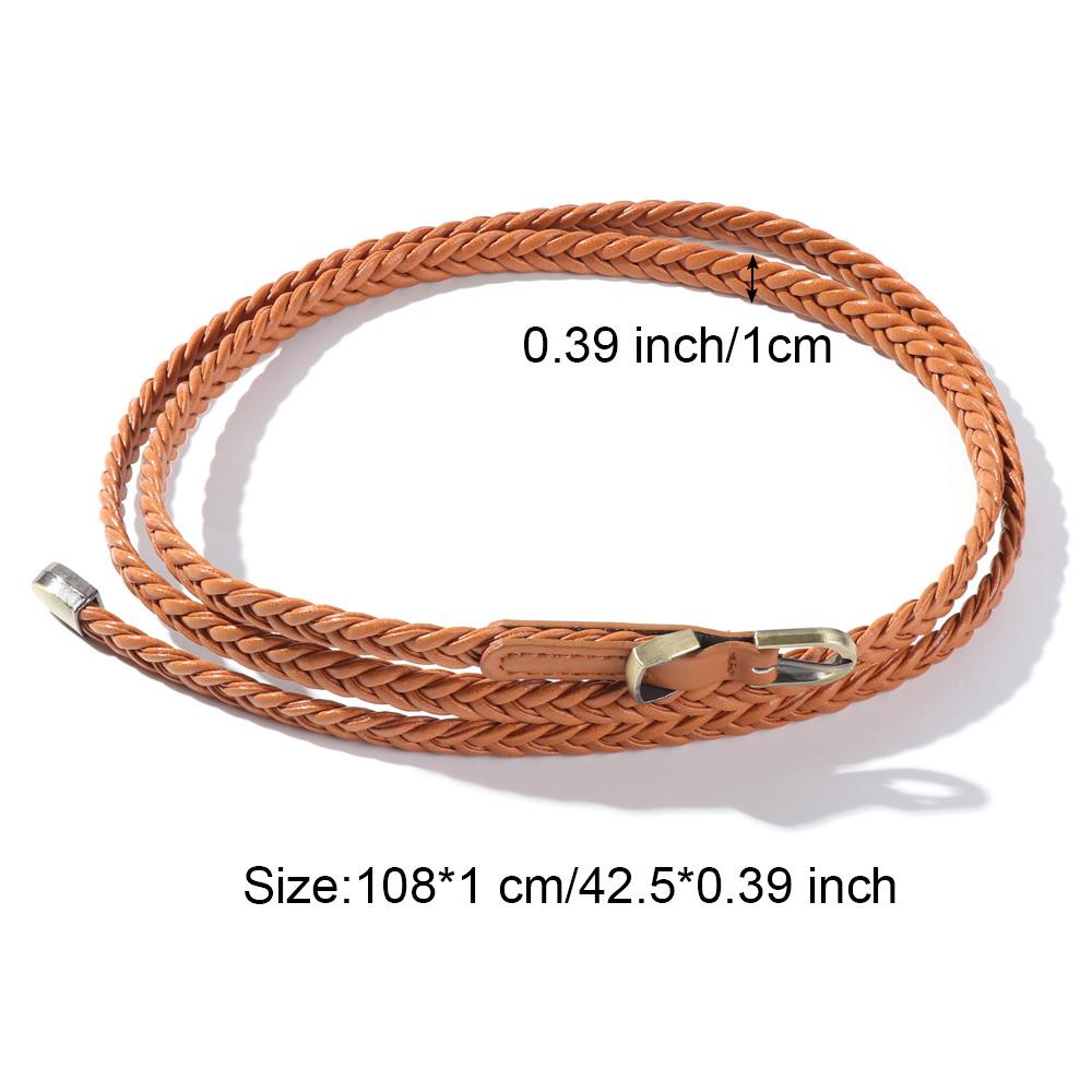Thắt Lưng Da Giả Mỏng Nhẹ Nhiều Màu Tùy Chọn Thời Trang Cho Nữ