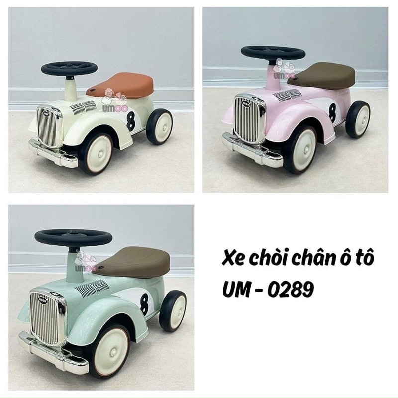 Xe chòi chân Umoo ô tô nhiều màu sắc