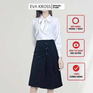 Chân váy chữ a công sở chân váy dài đen EVA KROSS thiết kế