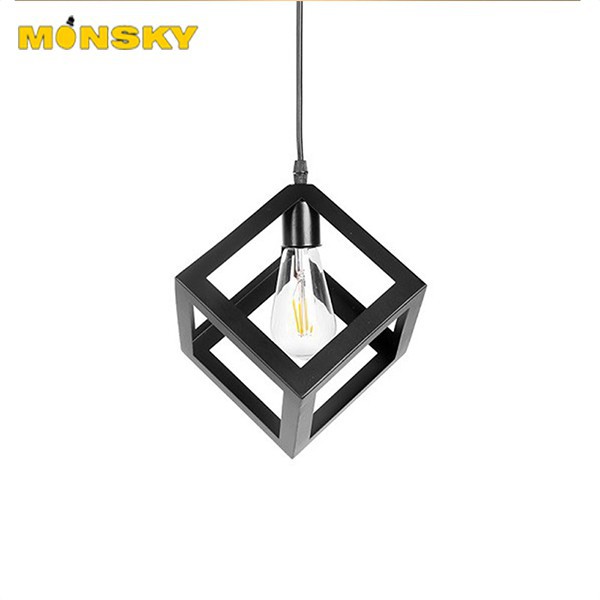 Đèn thả MONSKY hình lập phương trang trí nhà cửa, quán cafe độc đáo