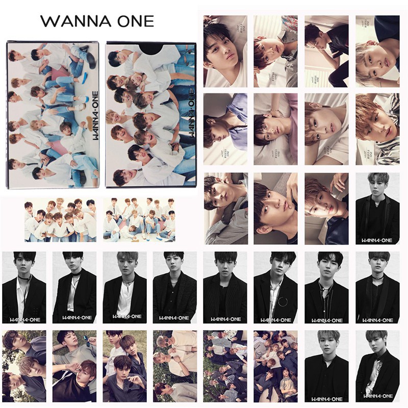 Bộ 30 thẻ ảnh nhóm nhạc KPOP seventeen WANNA ONE