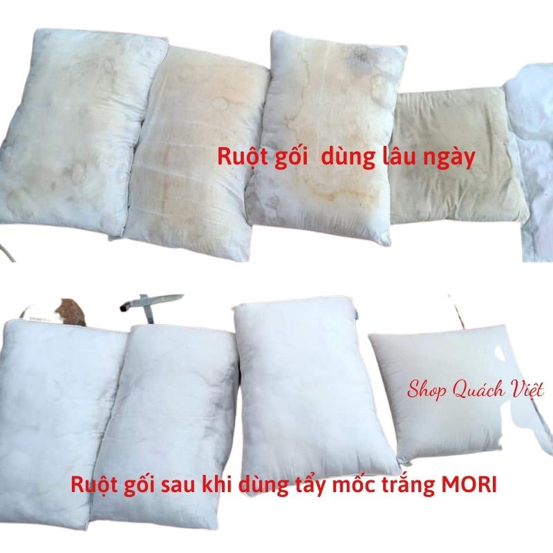 Tẩy mốc quần áo trắng MORI - ĐÁNH BAY MỐC TRÊN QUẦN ÁO TRẮNG