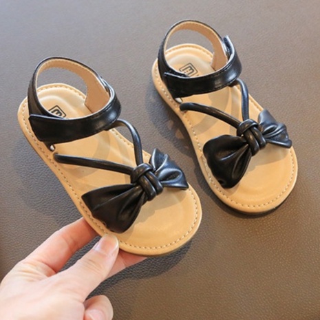 Dép sandal nơ quai hậu xinh xắn cho bé gái từ 2 đến 7 tuổi da mềm chống trượt thời trang