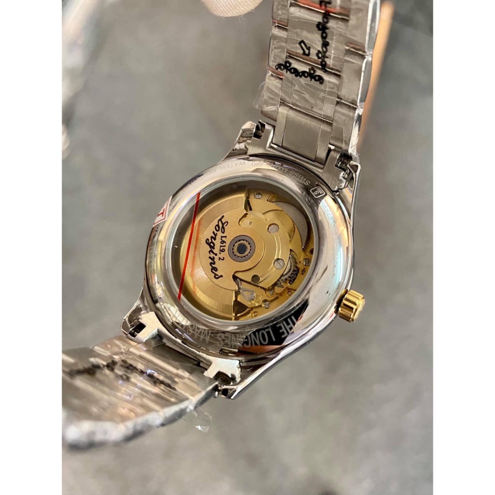 Đồng Hồ Nam lon.gines Sapphire L25184 Máy Cơ Automatic Nhật Mặt vân xoáy