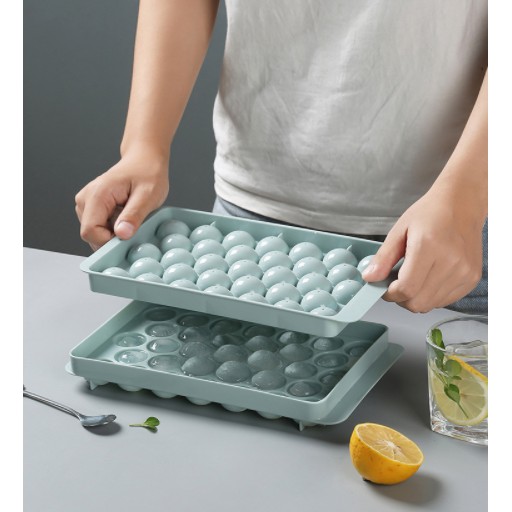 Khuôn Thạch Bi Tròn 33 Ô Làm Hoa Quả Trái Cây GIAO MÀU NGẪU NHIÊN – Dumi Shop