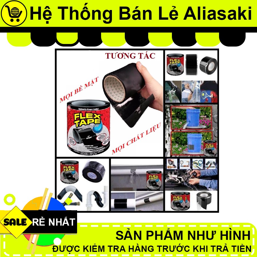 Miếng Vá Ống Nước FLEX TAPE Siêu Dính Rẻ Nhất