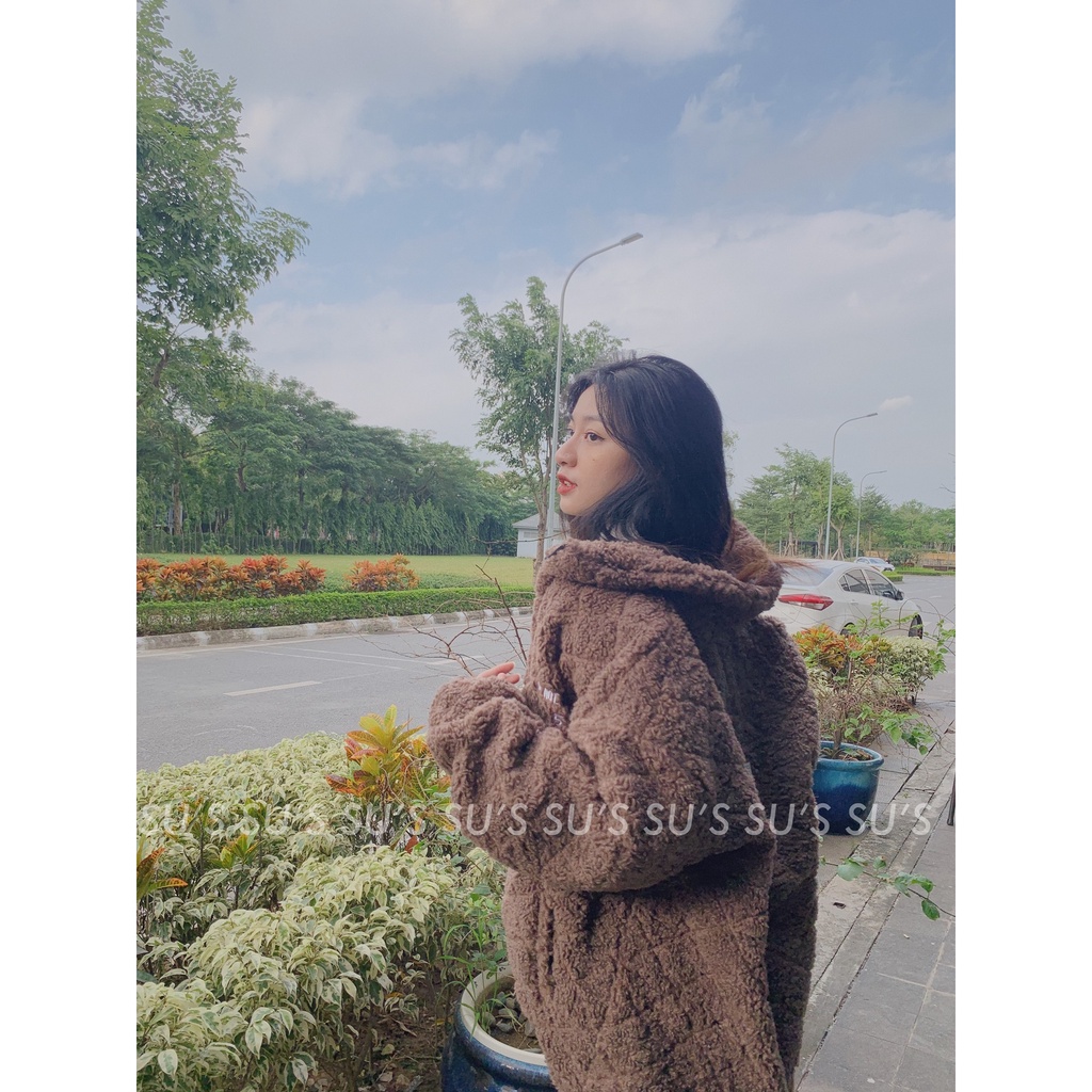 Áo khoác lông cổ 5p thêu chữ A2102 SUSTORE | BigBuy360 - bigbuy360.vn