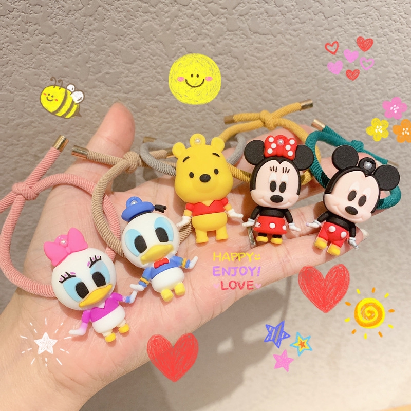 Dây cột tóc hình hoạt hình Mickey thời trang dễ thương cho nữ
