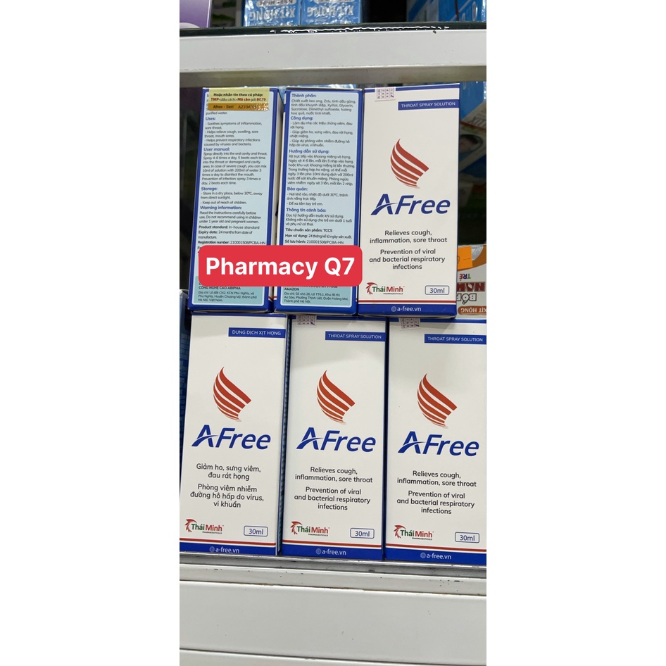 Xịt họng Afree 30ml - Giảm ho, giảm đau họng