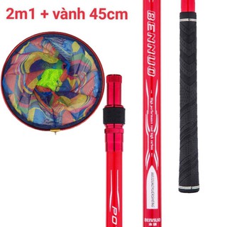 Vợt Cá Carbon Vành Tròn Có thể thu gọn chuyên dụng câu đài vợt cá câu đài0