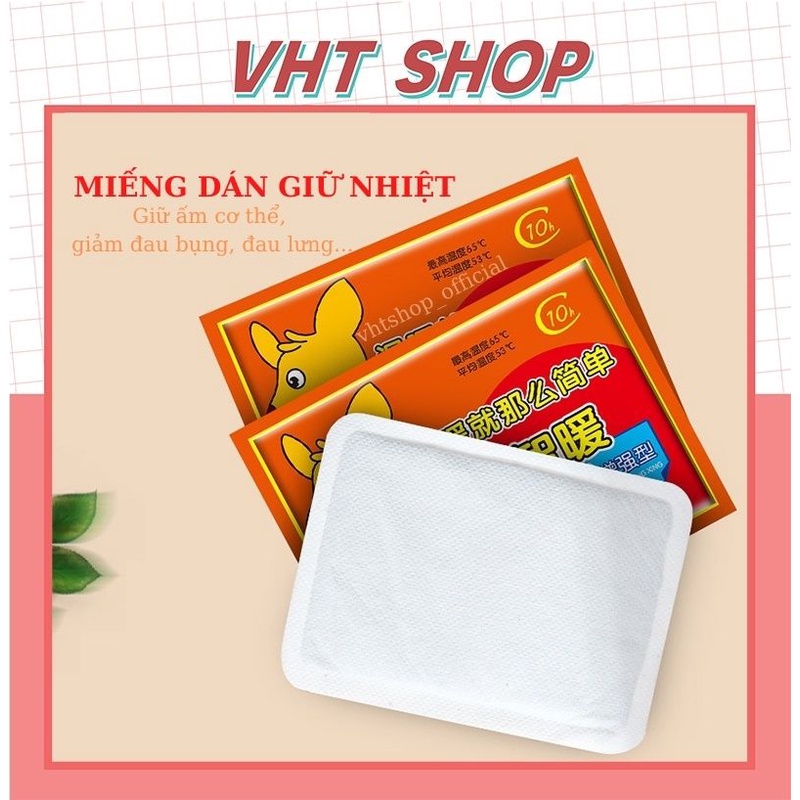 Miếng dán giữ nhiệt giữ ấm cơ thể cho mùa đông giá rét - VHT SHOP