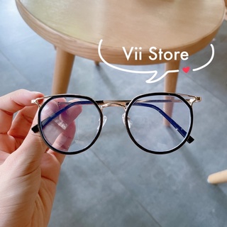 Mắt kính tai mèo dáng tròn kim loại thời trang Jolie Eyewear kim loại cao cấp