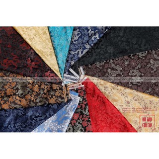 Vải Gấm Rồng Nhỏ - giá hiển thị là giá 1m