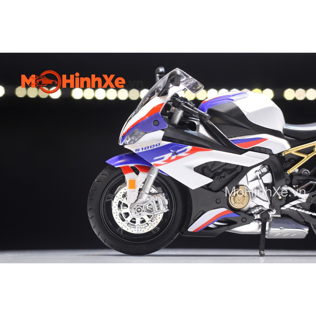 MÔ HÌNH XE BMW S1000RR 2020 1:12 HUAYI MODEL