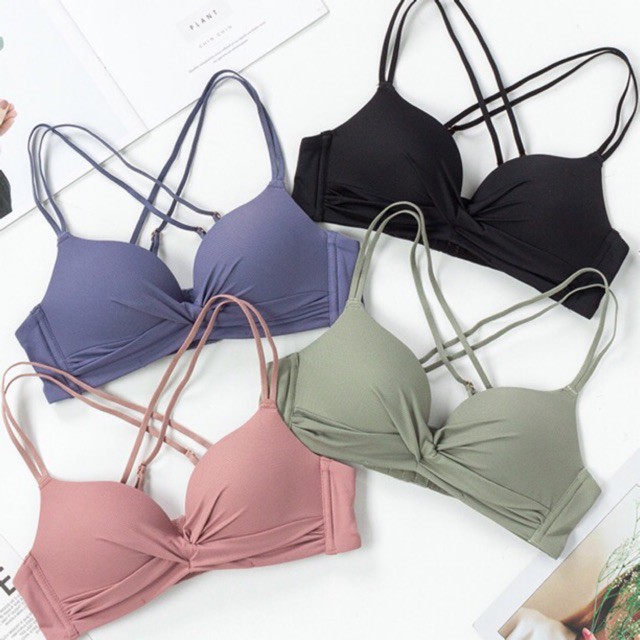 (Siêu hot) Bộ đồ lót (áo + quần) nhún ngực thông hơi