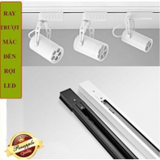Thanh trượt ray 1 mét dùng lắp đèn led rọi trang trí