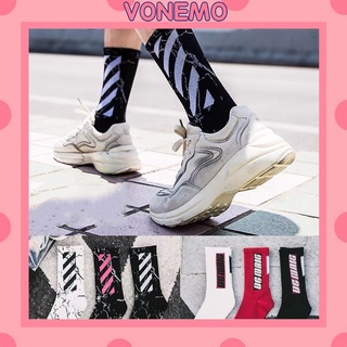 Tất Off White Tia Điện Cổ Cao Phong Cách T1 Cực Chất